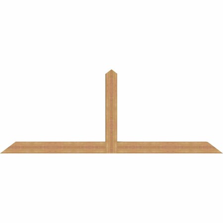Ekena Millwork Portland Timber Gable Bracket, Western Red Cedar, 108"W x 40"H x 5 1/2"D x 5 1/2"F, 9/12 Pitch GBW108X40X0606POR00SWR